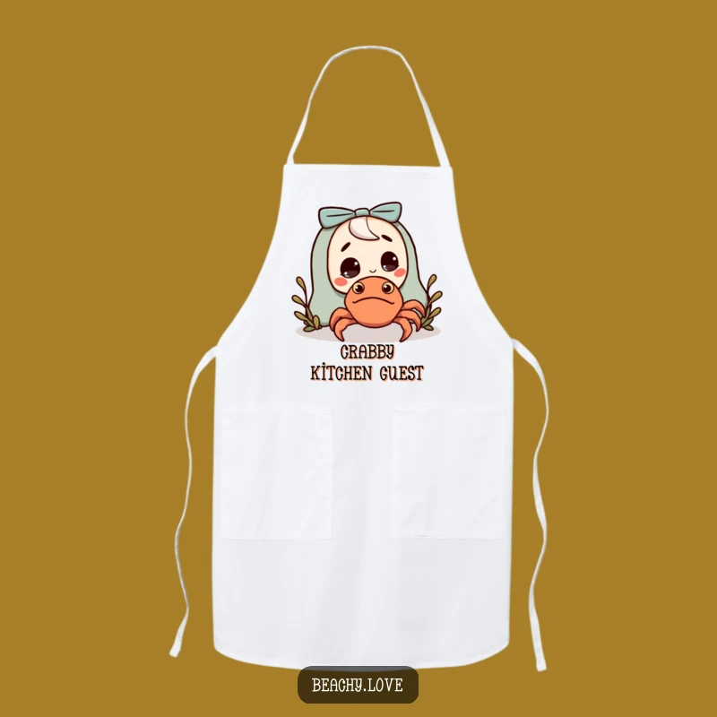 Funny Hermit Crab Chef Apron: Cook Up Some Hilarious Surprises