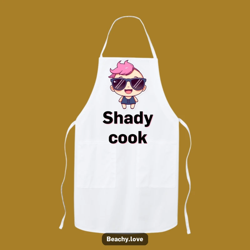 Funny Sunglasses Apron: Happy Cook's Cool Kitchen Style