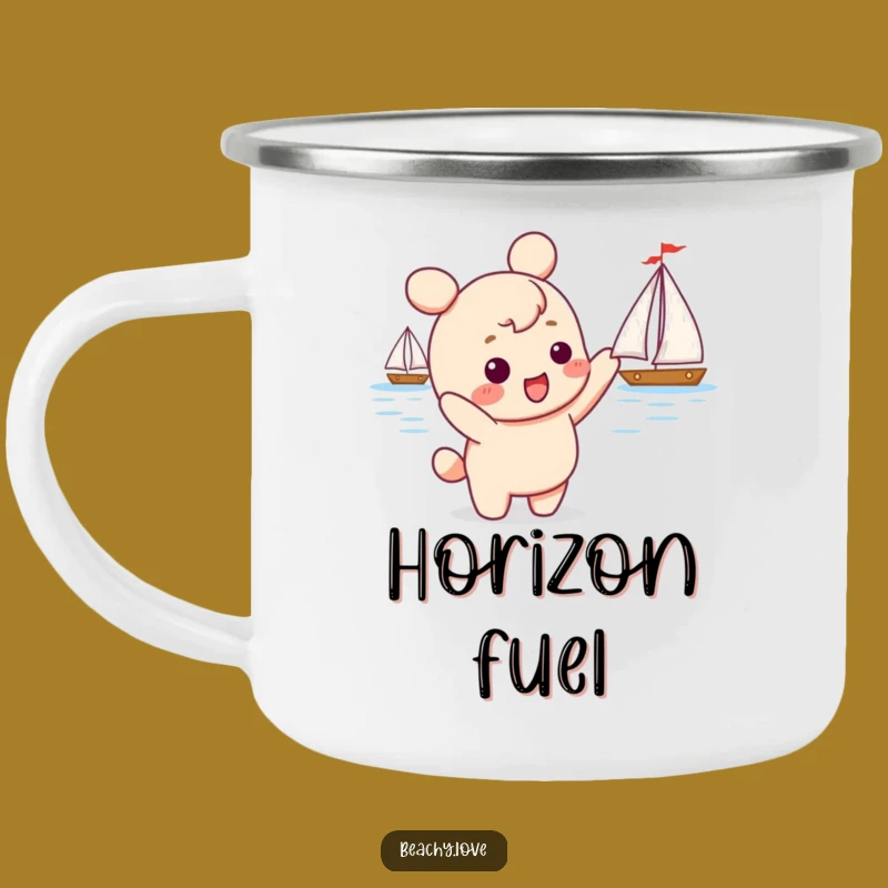Funny Kawaii Sailboat Camping Mug - Adventure Humor for Journeys!