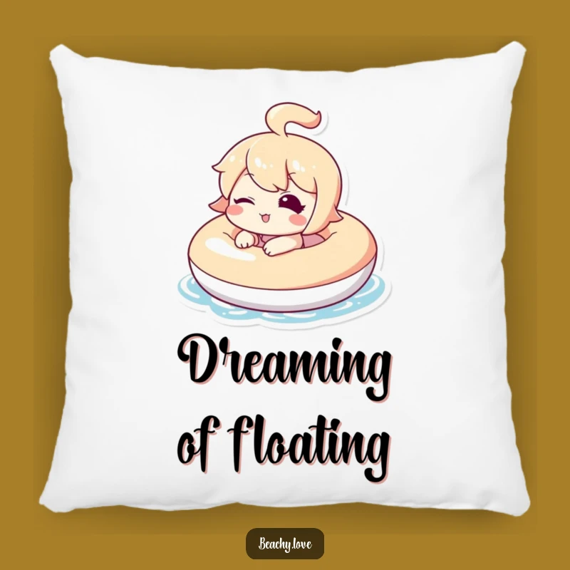 Funny Kawaii Winking Floaty Pillow - Comfy & Cheerful Decor