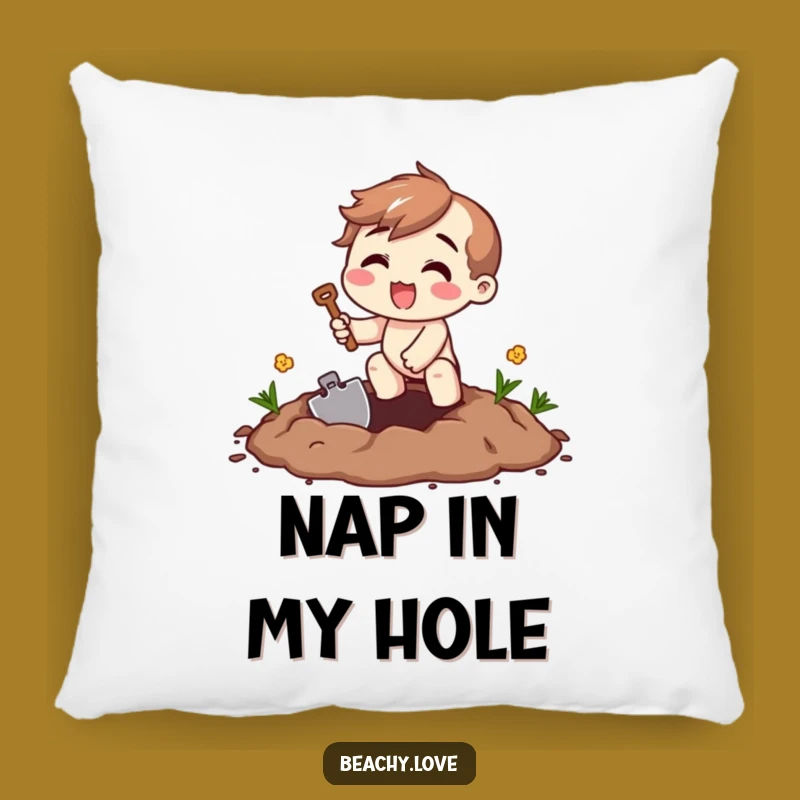 Funny Digging Excitement Pillow - Cozy Comfort for Active Souls