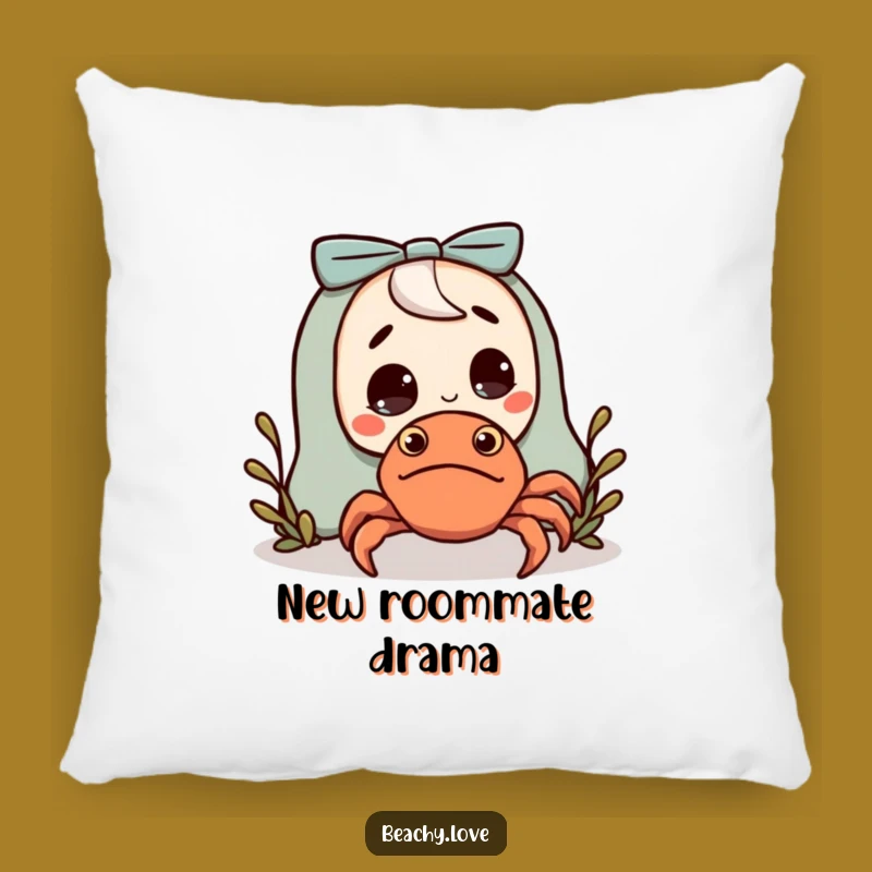 Funny Hermit Crab Pillow: Cute & Hilarious Surprise for Your Couch