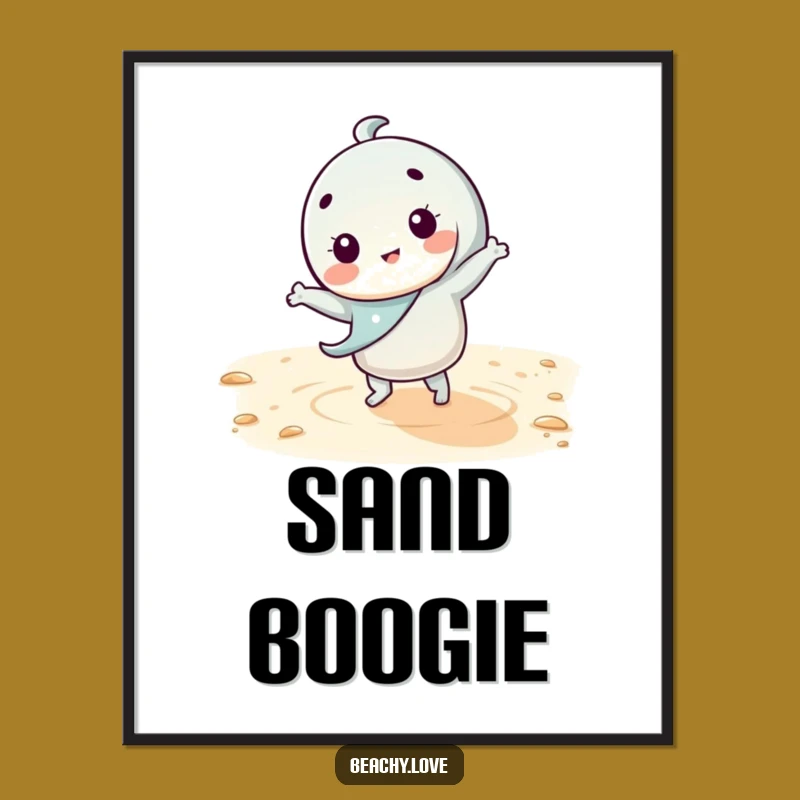 Funny Kawaii Dance Digital Print - Instant Hilarious Beach Art!