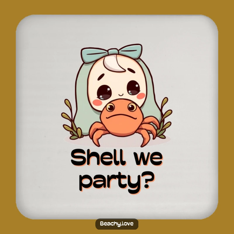 Funny Hermit Crab Coaster: Protect Surfaces with Hilarious Surprise