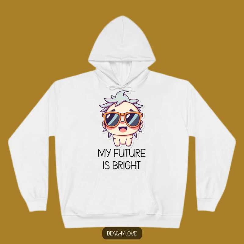 Funny Kawaii Cool Dude Hoodie: Cozy Smiling Character for a Warm Gift