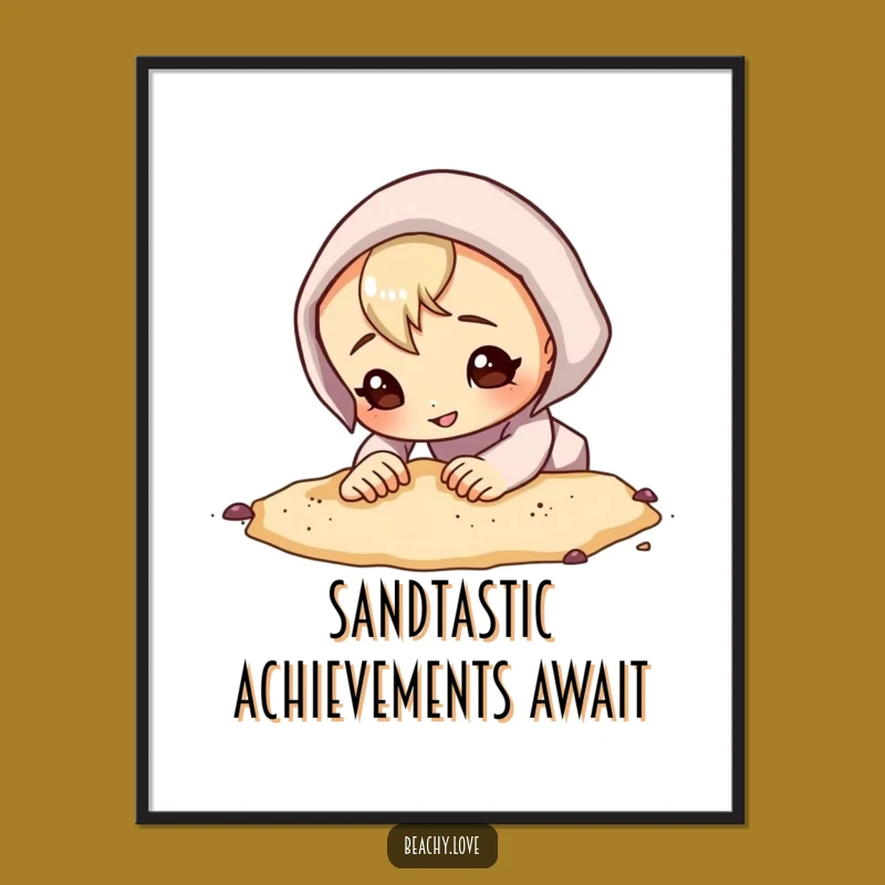 Funny Free Printable Wall Art: Determined Digger, Hilarious Downloadable Decor!