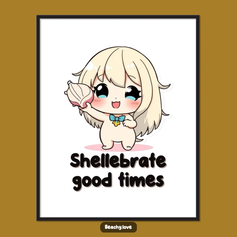 Funny Free Printable Wall Art: Seashell Listener, Hopeful & Hilarious Decor!