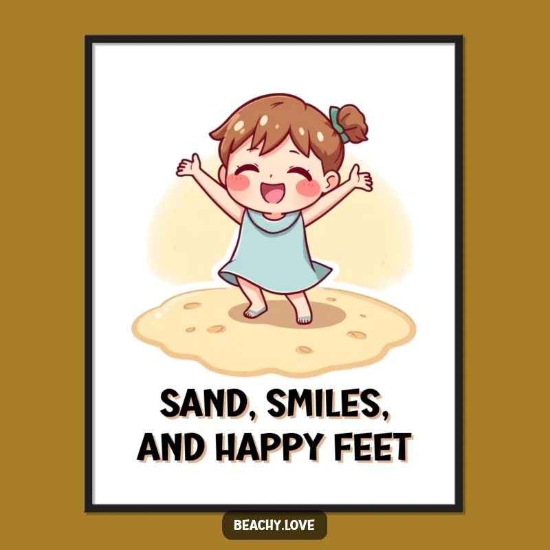 Funny Free Printable Wall Art: Sandy Dancer - Hilarious Downloadable Decor!
