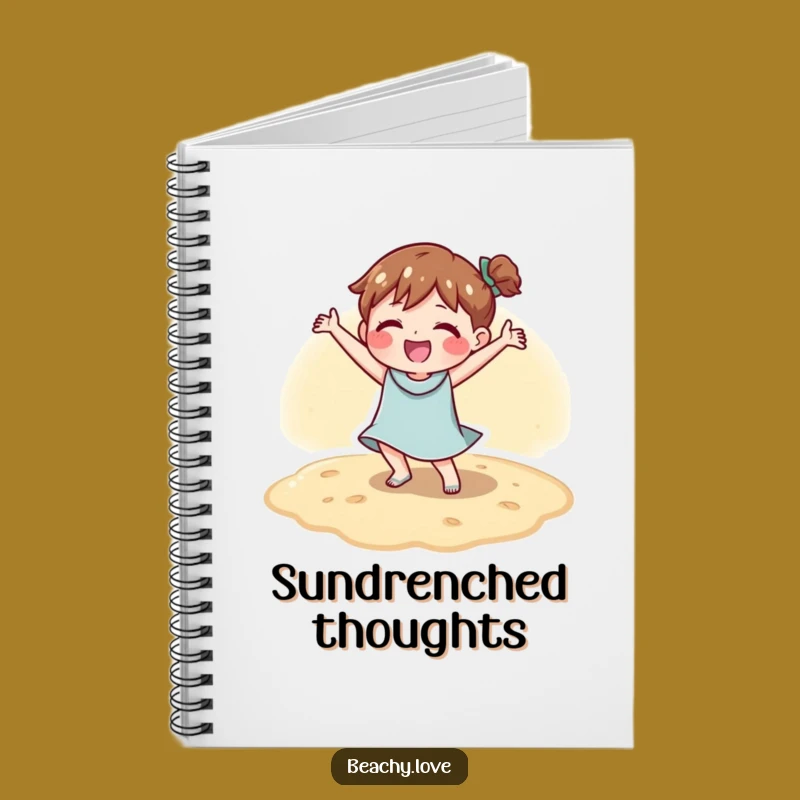Funny Happy Sand Dancer Notebook - Jot Down Joyful Thoughts