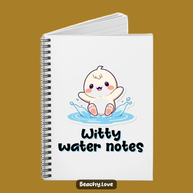 Funny Kawaii Splash Notebook - Jot Down Your Playful Thoughts!
