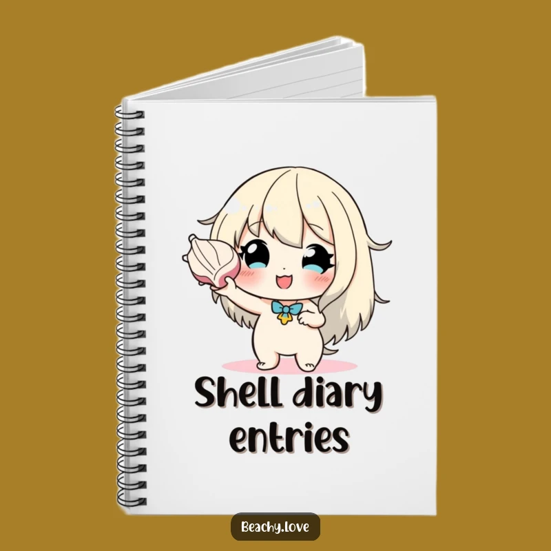 Funny Seashell Listener Notebook - Hopeful Character Journal
