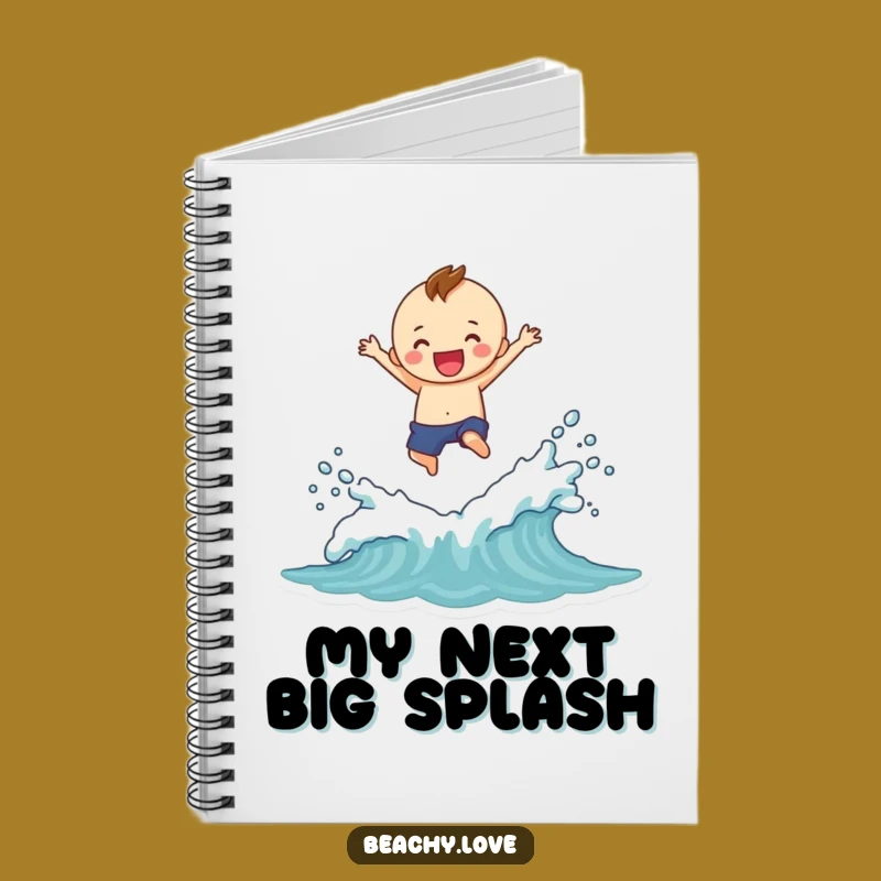 Funny Splash Notebook: Cheerful Journal for Wave Lovers