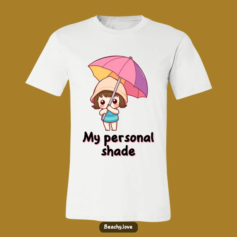 Funny Kawaii Umbrella Tee - Hilarious Sun Safety T-Shirt!
