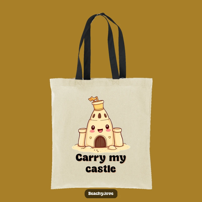 Funny Sandcastle Tote Bag: Carry Your Beach Fun and Gifts