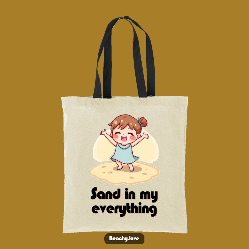 Funny Happy Sand Dancer Tote Bag - Carry Your Beach Joy