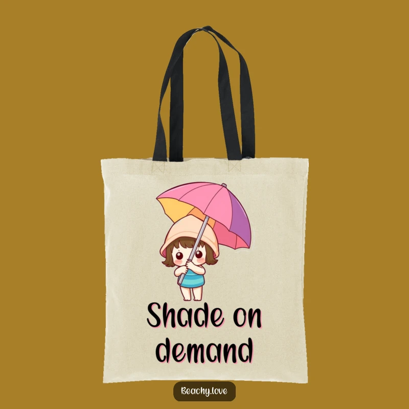 Funny Kawaii Umbrella Tote Bag - Carry Your Sun Protection & Style!